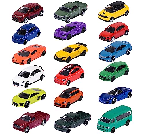 Majorette — Street Cars — Coche de juguete Honda E (7,5 cm), con rueda libre y suspensión, modelo pequeño para niños mayores de 3 años, transparente, 1 pieza, color amarillo