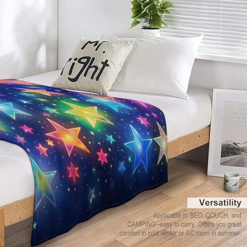 Manta de forro polar Color Sterns suave de 150x200 cm para sofá y cama 7