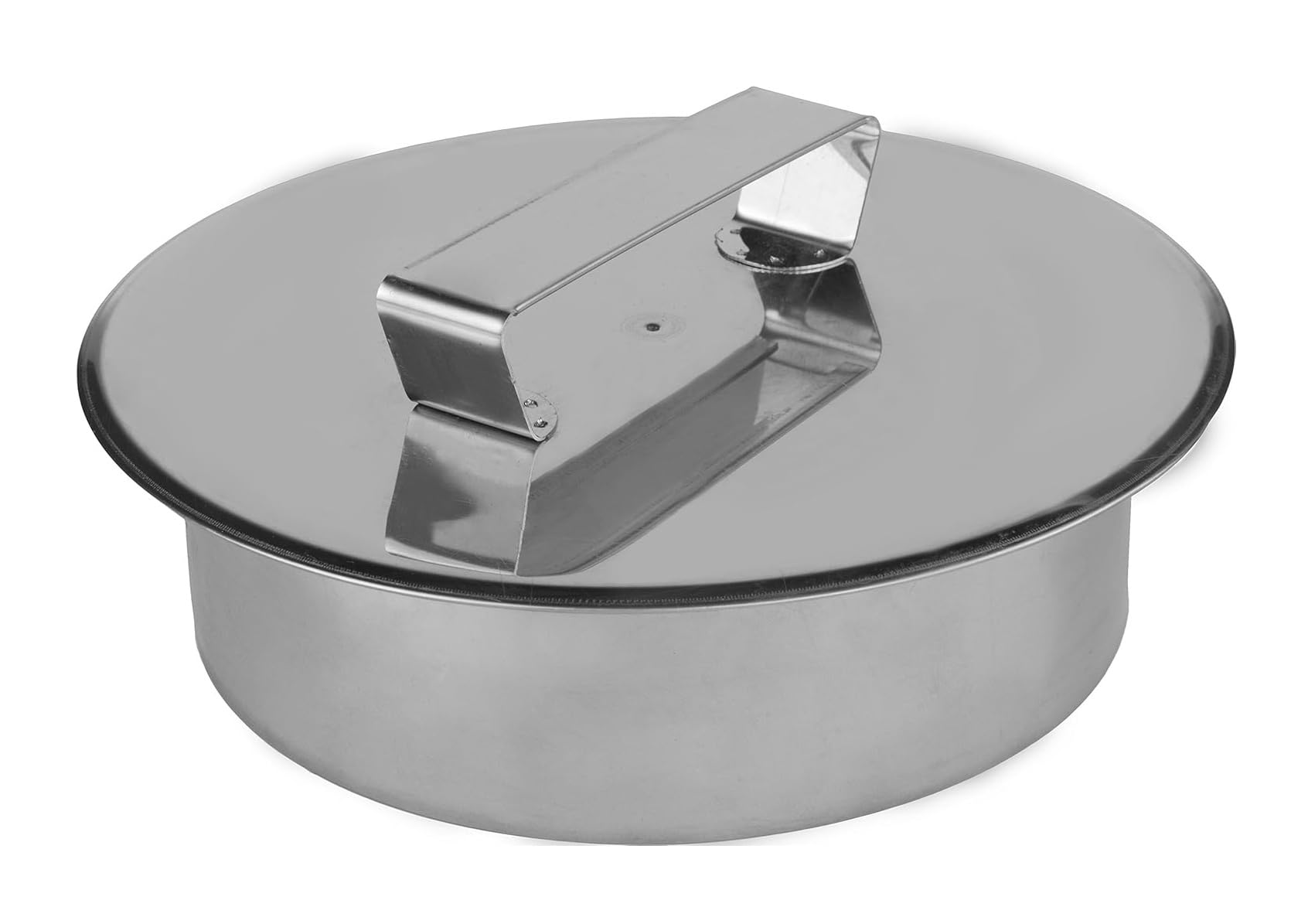 Prostko Ltd Stainless Steel Flue Pipe Cap - Chimney Liner End Cowl Ring Socket Collector Plug. (160Mm)