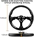 Golf Cart Steering Wheel fit EZGO RXV & TXT, Club Car DS, Club Car Precedent Tempo, Yamaha Golf Carts(Steering Wheel Black)