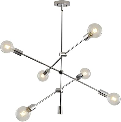 Iluminación de interior lámparas de araña Luces colgantes modernas de la molécula de cromo LED Lámpara de techo colgante Accesorios Cafetería Restaurante Sala de estar Iluminación