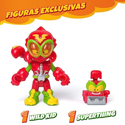 SUPERTHINGS Wild Scorpion – Vehículo escorpión de los SuperThings. Incluye 1 Wild Kid y 1 Wild SuperThing Villano exclusivos. con Disparador y Pinzas de escorpión para atrapar a los héroes