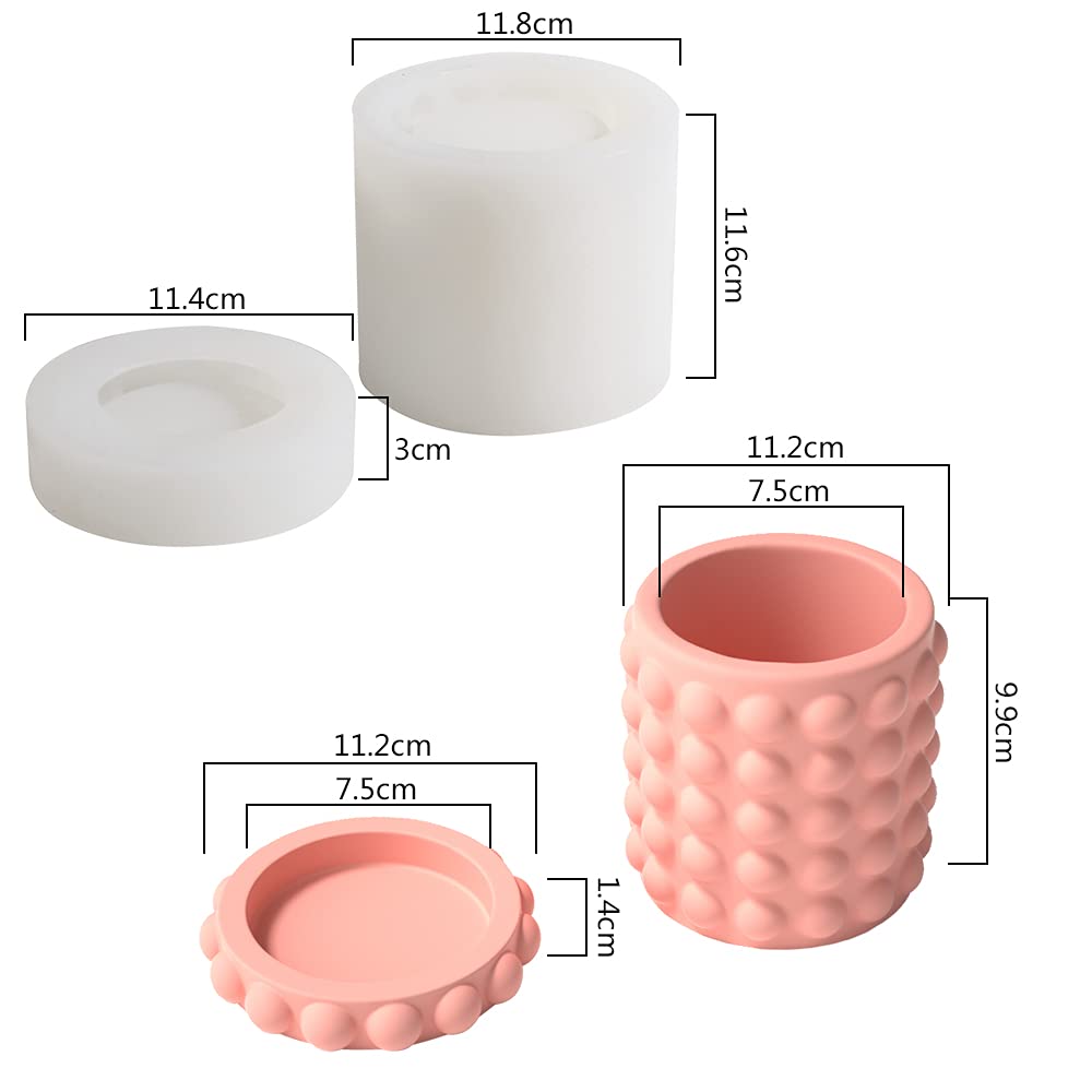 Formy do doniczek betonowych, formy silikonowe do słoików na świece, zestawy akcesoriów łazienkowych DIY, narzędzia do tworzenia(SH0677)
