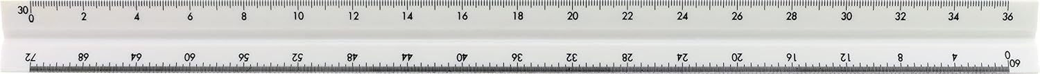 Helix Student Engineer's Triangular Scale 12 Inch / 30cm (18171)