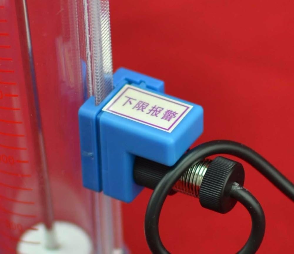 1 rotámetro de agua for tubería de plástico LZS-25A con alarma de flujo y límite inferior (predeterminado) o límite superior.(250-2500LPH)