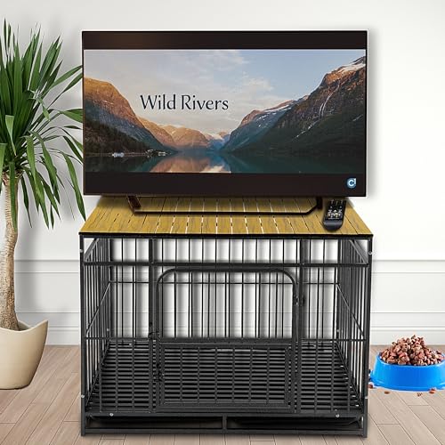 Petmystify Topper de caixa de cachorro com ímãs para caixa de 106 cm – Canil dobrável de alumínio de