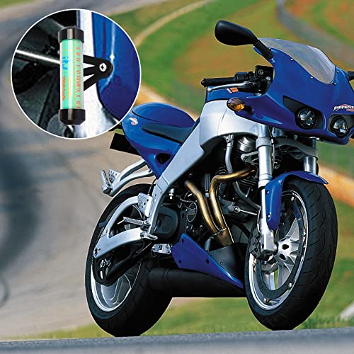 Motorradrohr, Sicherheitsschlauch für Motorrad, Tax Disc Cylindrical Holder, schwarz, wasserdicht, echter Rahmen, Motorradzubehör