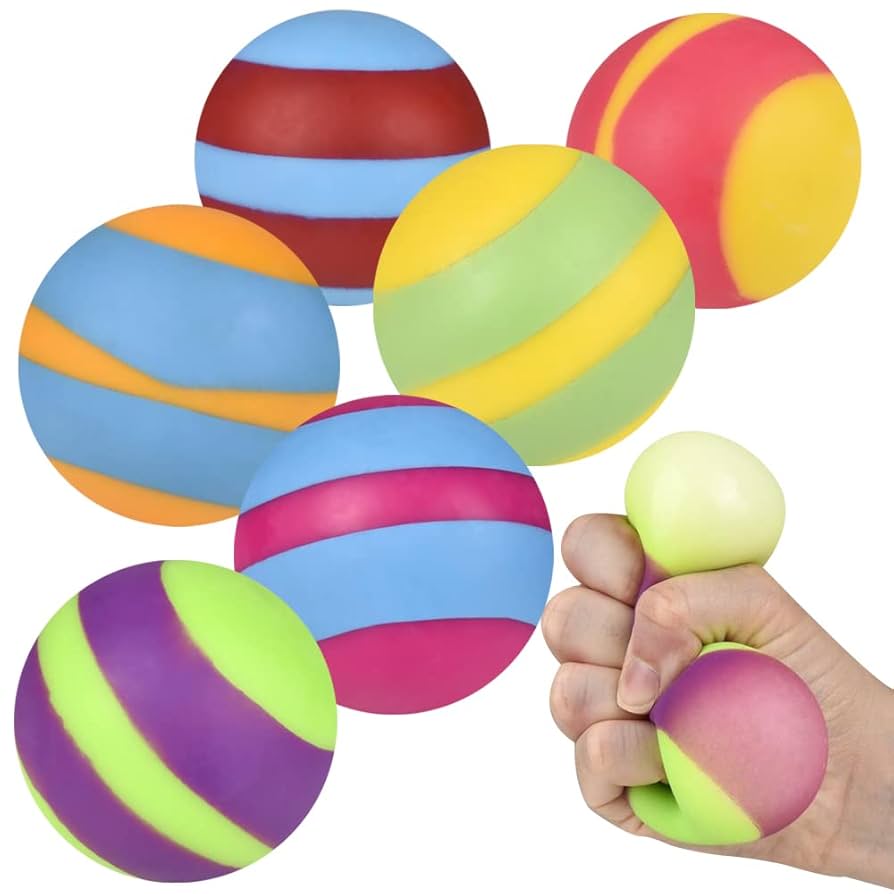 Amazon | ArtCreativity ストレッチストライプグミボール 6個