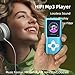 64GB MP3 Player,1.8 inch Screen Portable Music Player with Build-in Speaker/Photo/Video Play/FM Radio/Voice Recorder/E-Book Reader,Earphones/USB Included (Blue)