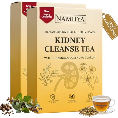 Image of Namhya Herbal Tea for Kidney Support 200g (100 Cups) | Ayurvedic Blend with Punarnava, Gokshura & Varun | Supports Urinary Health & Wellness | Natural, Caffeine Free, No Preservatives