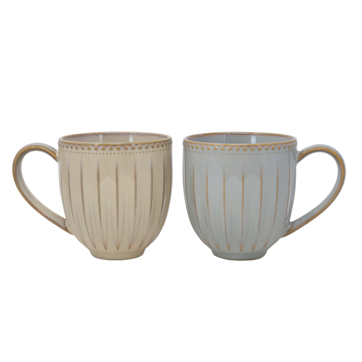 Lesser & Pavey Elements Reactive Glaze - Set Di 4 Tazze Impilabili In Ceramica Per Caffè E Tè, Design Elegante, Regalo Perfetto Per Uomo E Donna