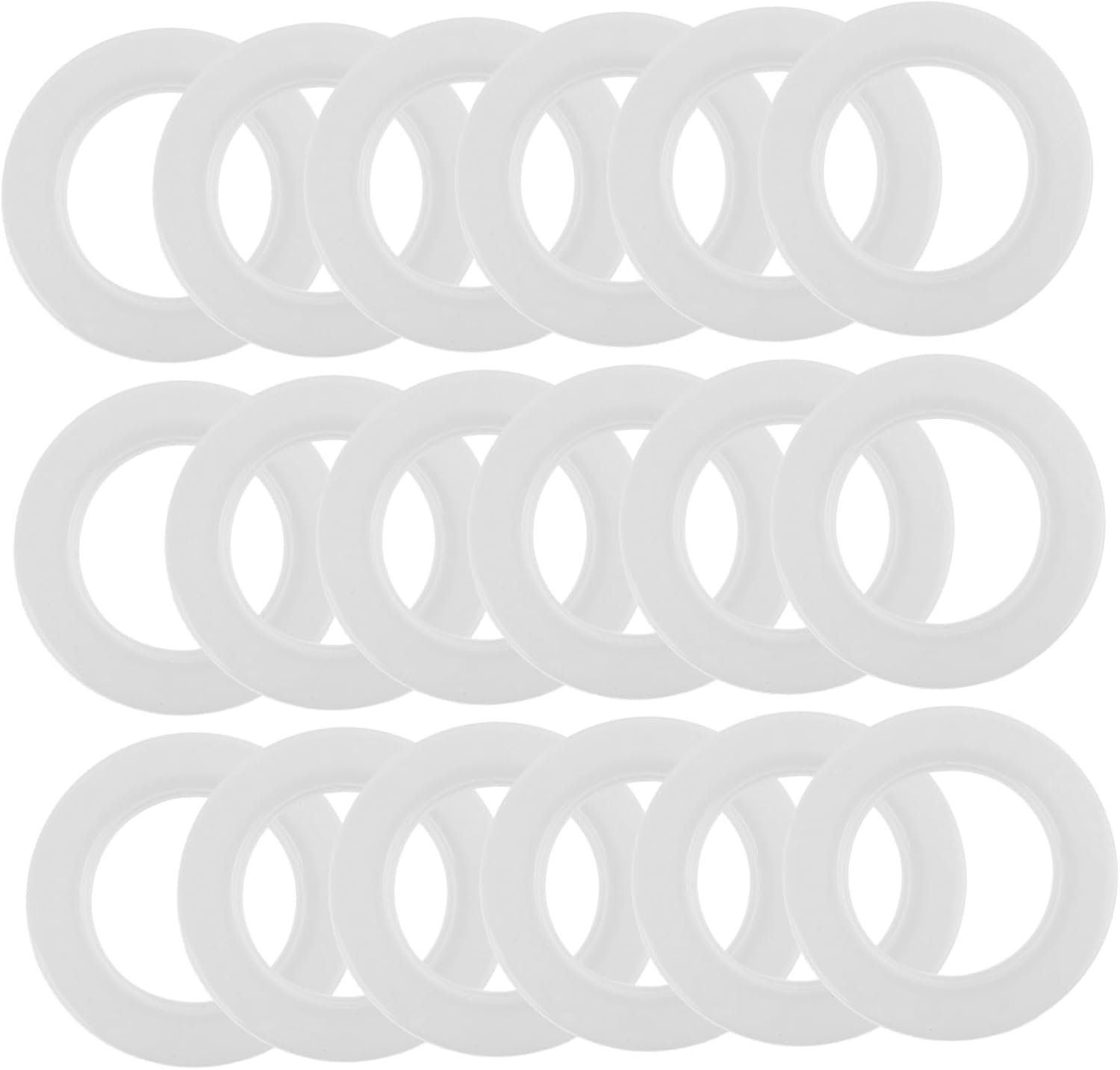 Curtain Rings Eyelet Kit 80pcs Plastic Grommet for Small Curtain Rod Drapery Hardware
