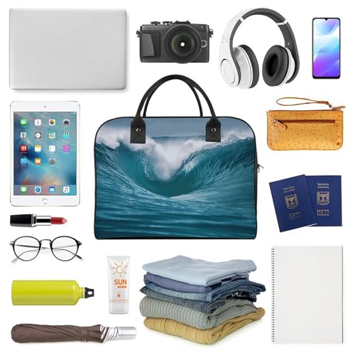 Bolso Tote Ocean Wave con Correa Ajustable y Gran Capacidad miniatura 5