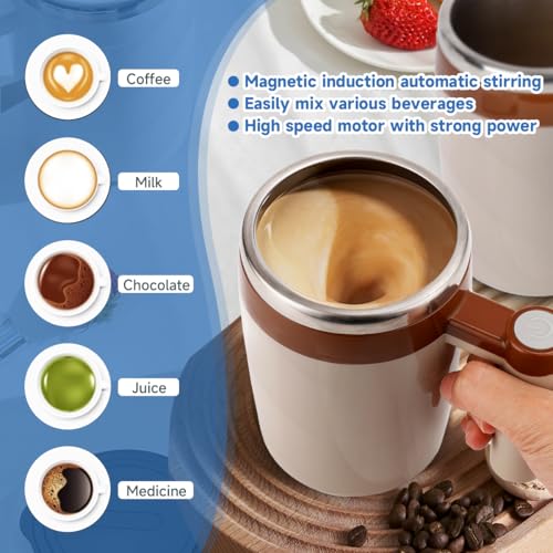 2-Pack 14-Oz KittBabby Self Stirring Rechargeable Coffee Mugs $24.99 + Free Shipping + 50% Off Code O3JX4BCD - image 3