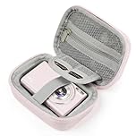MoKo Digital Camera Case for Kodak PIXPRO FZ55/FZ45/CAMKORY DC403 FHD 1080P/Canon IXUS 285 HS/STUOGYUM DC402-AF, Small Cute Travel Carrying Protective Camera Case Bag with SD Card Slots, Pink