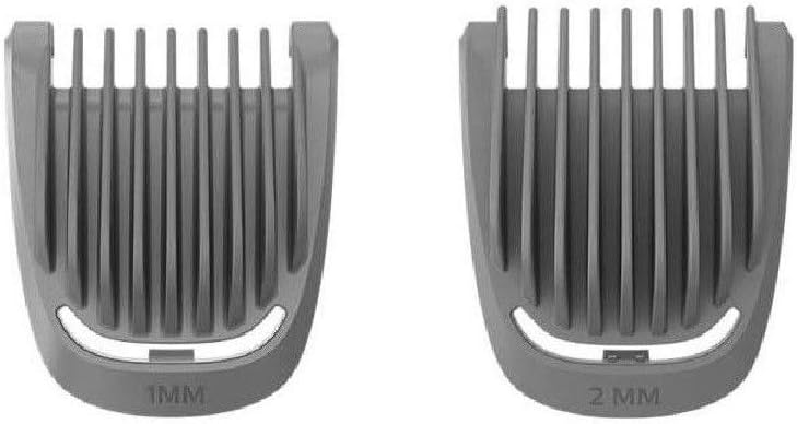 Stubble Clipper Combs Sizes 1mm + 2mm Compatible With Philips Beard Trimmer Shaver