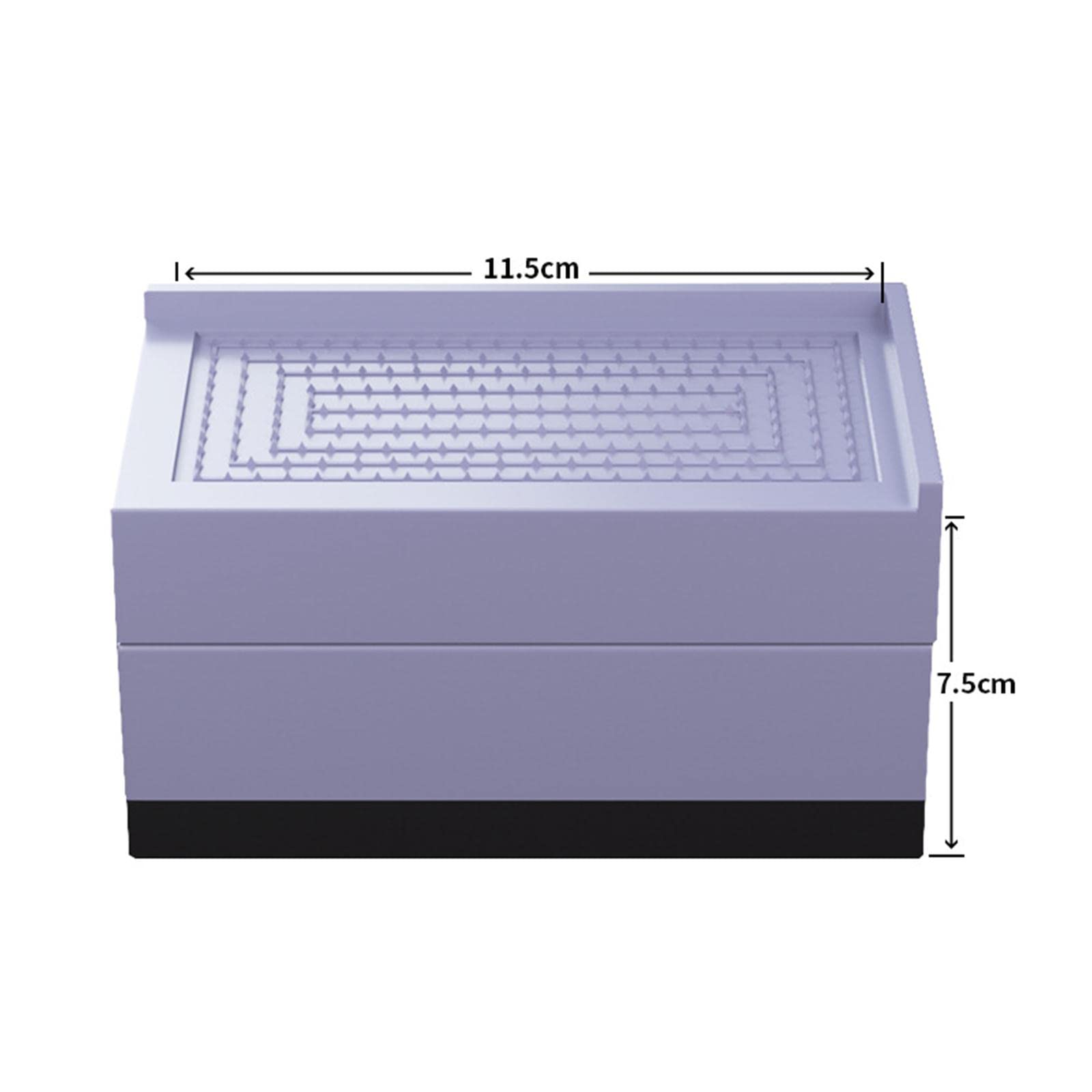 4 Piezas de Patas de Muebles, Patas Cuadradas Negras para Muebles, Protectores de Suelo, Elevadores de Cama Resistentes, Gris Grande, Individual