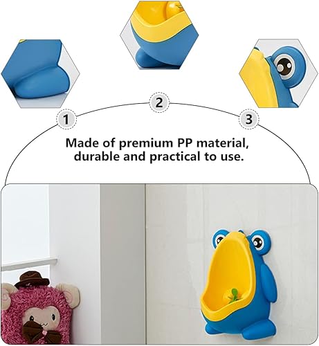 Miniatura 6 de 1 unids rana orinal entrenamiento orinal entrenamiento inodoro dibujos animados forma animal orinal niños inodoro con objetivo objetivo para niños