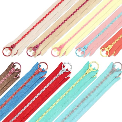20 Stück Reißverschluss, 10 Farben je 2 Stück, 30 cm Länge, Reißverschlüsse für DIY Nähen, Handwerk, Taschen, Haustierkleidung, Brieftaschen und Geldbörsen