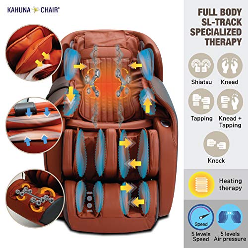 Kahuna Chair Lm-7000 Red – Fully Assembled Full-Body 12 Auto Programs With Manual Target Spot Control Voice Commands, Space-Saving Massage Chair With Airbag Massage With Zero-Gravity #TOP5