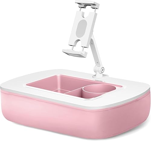 Miniatura 9 de Lap Beanbag - Soporte de almohada para tablet con cuenco y brazo giratorio de 360, soporte ajustable para iPad para cama, sofá y reclinable,