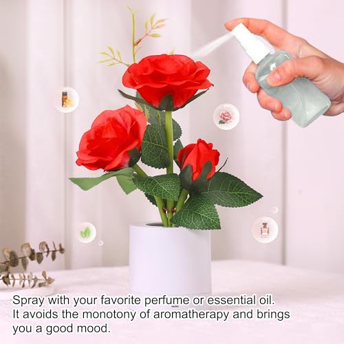 Image of Red Rose LED Night Light Flower Lamp, The Perfect Gifts for Home Decor for Women Her Girlfriend Mom Wife Friend Daughter Mothers Valentines Day Christmas Anniversary Birthday