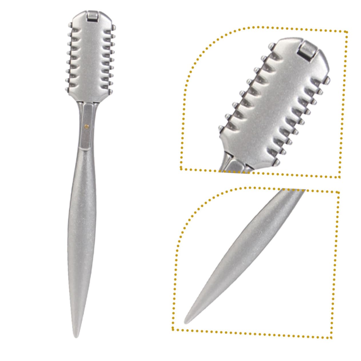 Healeved 4pièces Peigne De Coupe Et Effilage Double Face Pour Salon De Coiffure Outil De Coiffure Polyvalent Pour Coupe Précise Et Professionnelle Pour Amincissement Des Cheveux