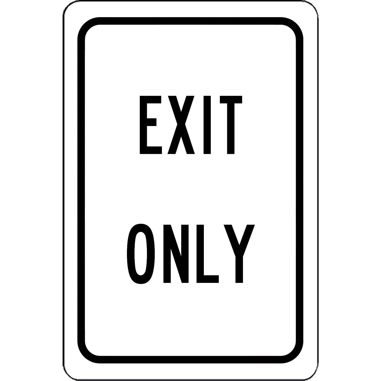 Exit Only Metal Tin Sign Warning Sign Safety Signs Aluminum Sign For Alt Room Decor, Indoor & Outdoor Signs For Home, Office, Work 20x30cm โ image 1