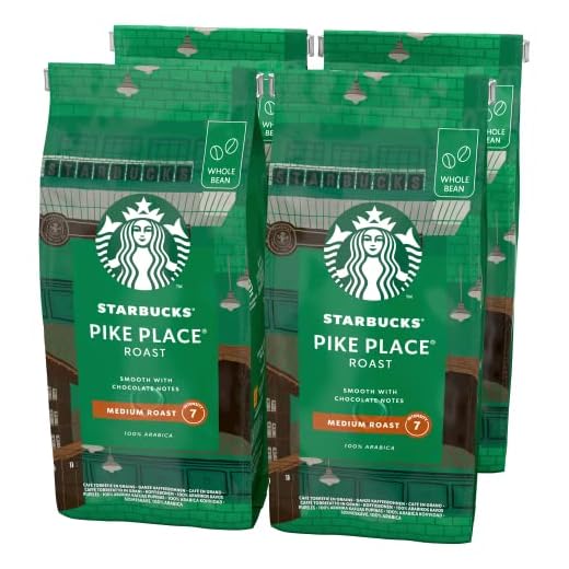 STARBUCKS Pike Place Roast, Medium Roast, Koffiebonen 450g (4 Zakken)