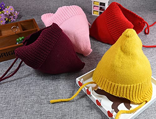 Children-Hat Knitted Beanie Fashion - Girls Boys Knitted Beanie Sharp Pointed Warm Cap fit for 0-3 Years4