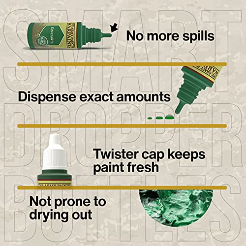 Wargames Delivered The Army Painter Starter Miniature Paint Sets - Acrylic Model Paint Set For Plastic Minis - Miniature Painting Kit - 18 Acrylic Paints, 2 Hobby Paint Brushes, Mixing Balls & Bottles #TOP5
