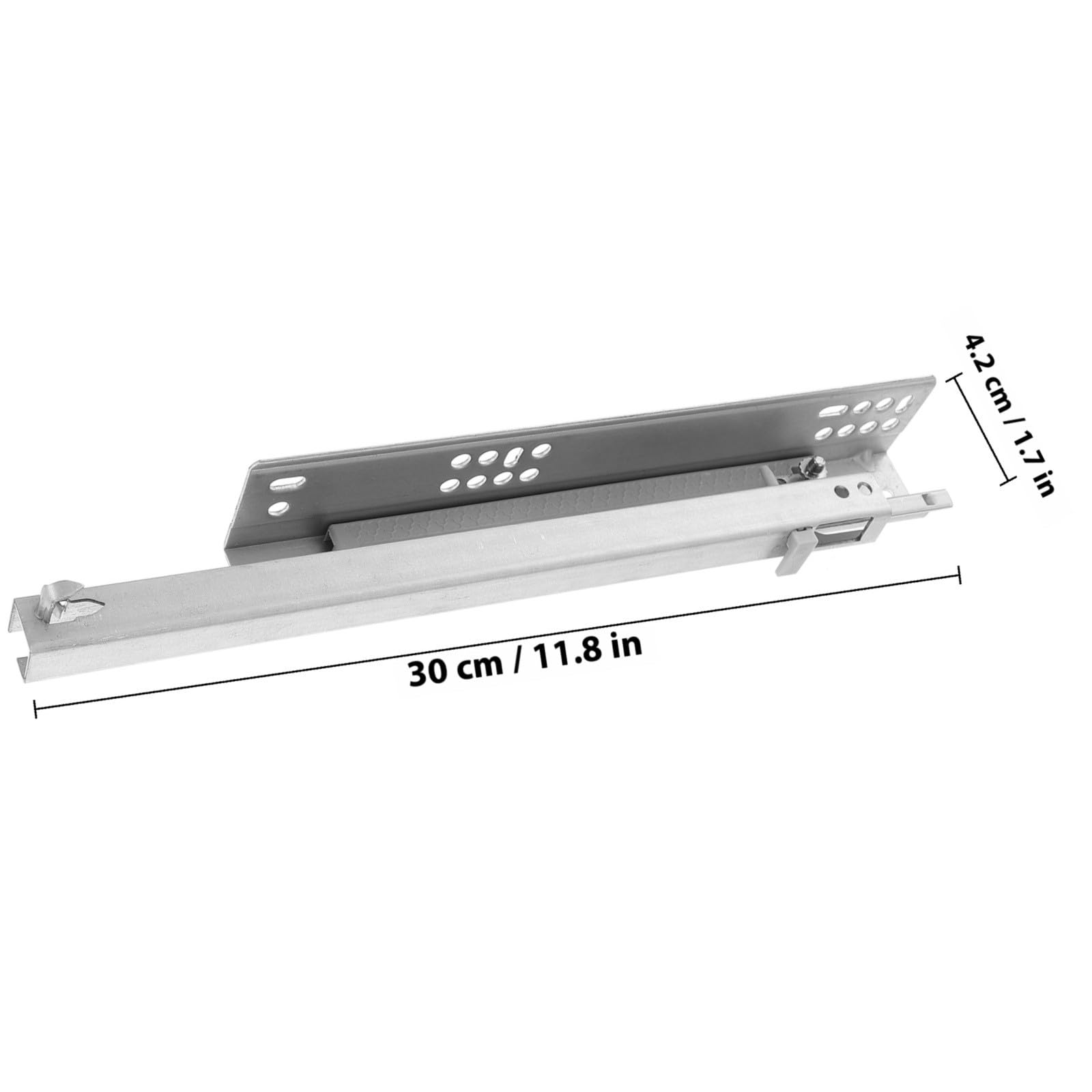 Uonlytech Binari Di Ricambio Per Cassetti Da 12 Pollici Guide Di Chiusura Ammortizzata Tampone Di Smorzamento Per Cassettiere E Mobili
