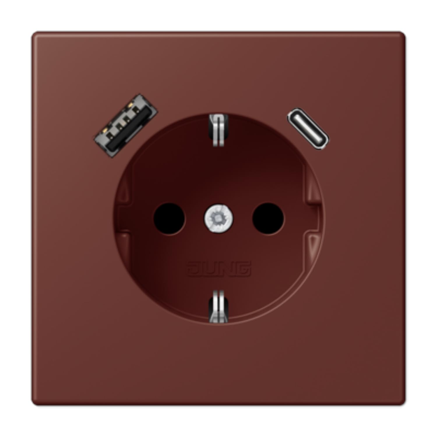 Prise USB type AC JUNG résout le manque de chargeurs dans la chambre et le bureau