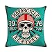 KUSTOM FACTORY - Cuscino Vintage Skull Motorcycle