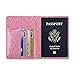 ACdream Passport Holder and Vaccine Card Holder Combo, Cover Wallet, Leather Travel Documents Organizer Protector, RFID Blocking, for Women/Men