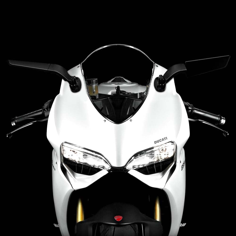 Motociclette specchietti laterali per Ducati 899 1199 1299 959 Panigale 1198 1098 Panigale V2 V4 V4S Specchietto retrovisore ad ala fissa a bassa resistenza aerodinamica