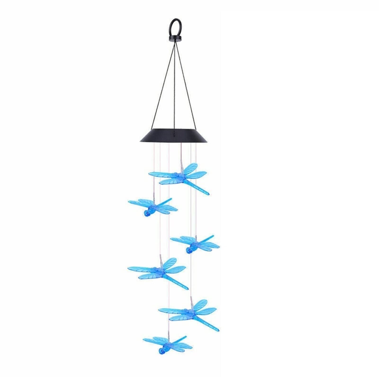 Lampe solaire de jardin haut de gamme cloches rotatives décoration design - 6