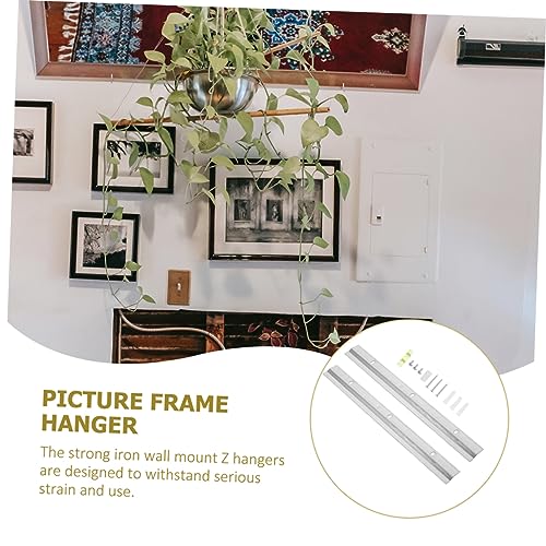 Image of DOITOOL 3sets French Cleat Hanger Kit Metal Picture Frame Mirror Mounting Brackets Easy to Install Interlocking Hardware for Art Shelves and Wall Decor