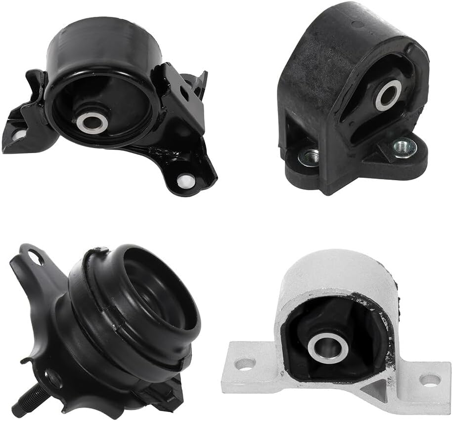 OCPTY Engine Motor Mount Transmission Mount Set (Automatic Transmission) Compatible for Civic 1.7L 2001-2005 for Acura EL 1.7L 2001-2005 # A4511 A6588 A6591 A6595 4PCS