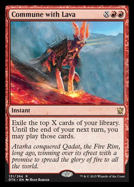 Magic The Gathering - Commune with Lava (131/264) - Dragons of Tarkir