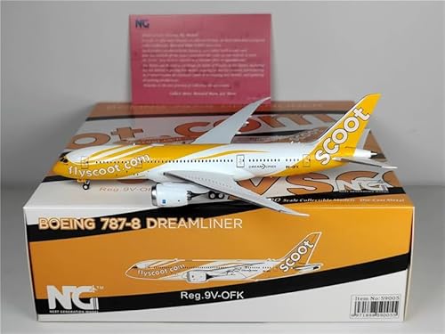 NG Models 1/400 完成品 Scoot for BOEING B787-8 9V-OFK flyscoot DREAMLINER Aircraft Pre-built Model モデル 航空機のサムネイル