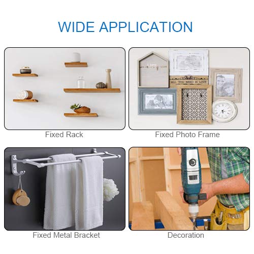 Miniatura 7 de Kit de 320 piezas de anclajes de pared de yeso de plástico tornillos autorroscantes y anclajes de pared acanalados pernos de enchufe de pared de