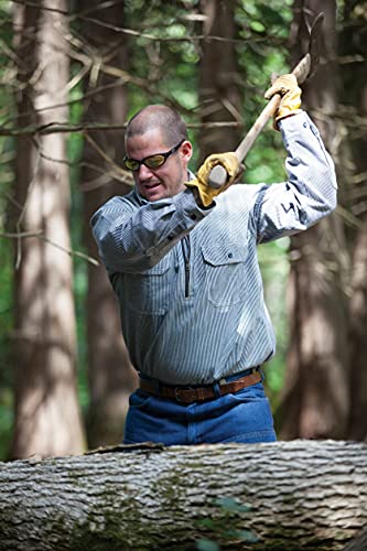 Key Apparel Hickory Quarter-Zip Long Sleeve Logger Shirt - Mens Lightweight And Durable Performance Western Workwear - Hickory Stripe Rigid (Medium/Regular) #TOP4