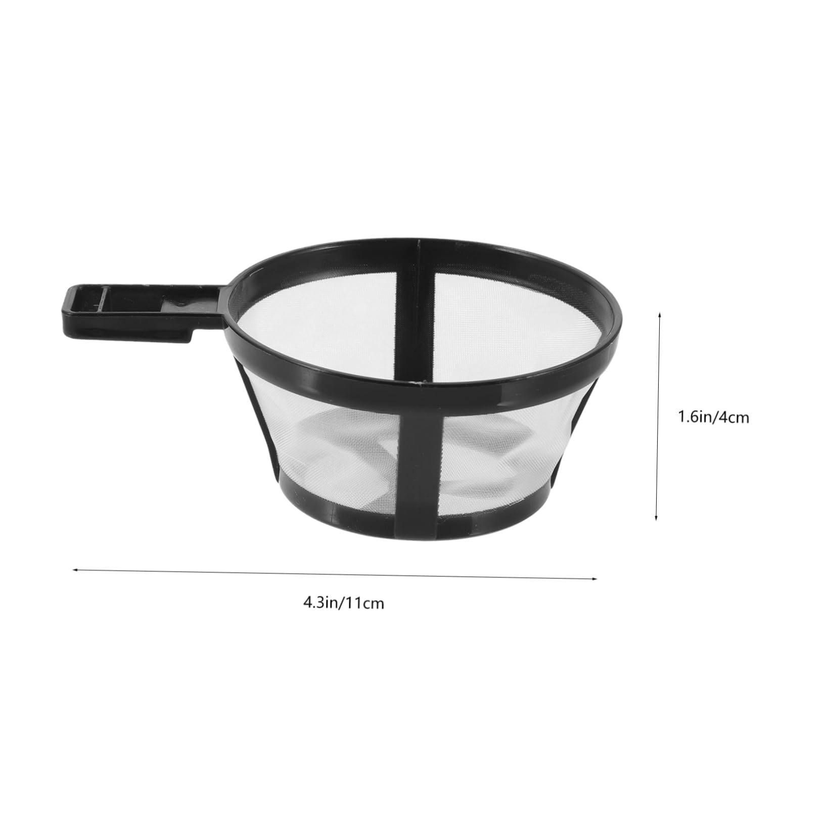 OSALADI Coffee Maker Part Plastic Coffee Filter Fine Mesh Strainer Tea Filter Handle Design Easy to Use