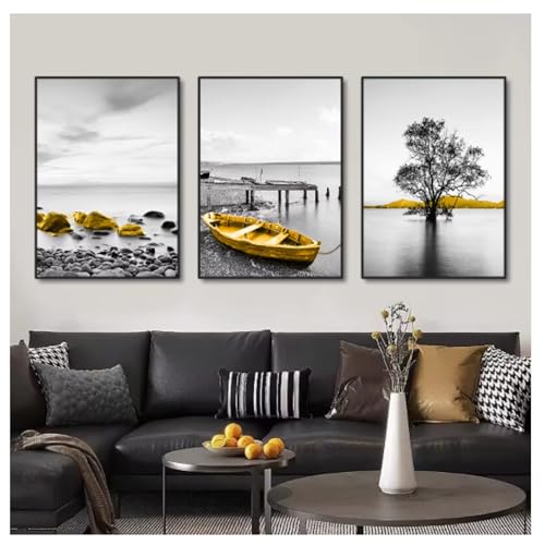 Peinture sur toile paysage moderne pour habiller un mur de salon