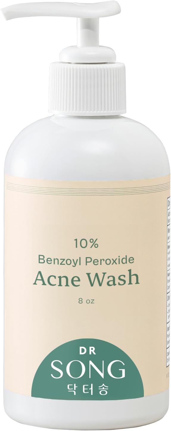 Benzoyl Peroxide Wash 10 percent Acne Treatment: Acne Face Wash & Body Wash