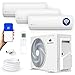 ZENIRO Multi Split Klimaanlage 3 Innengeräte Set (3 x 3,5kW) Klimagerät Air Conditioner mit Heizfunktion 27000 BTU 5,3kW A++ WiFi/App-Steuerung 4D AirFlow Heizen bis -20°C Vorgefüllt R32