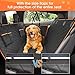 lufebut Dog Car Seat Cover - Waterproof Pet Hammock with 4 Bags Side Flap, Scratchproof and Nonslip Backseat Protection for Car, Truck and SUV