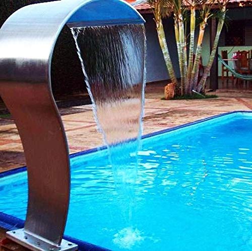 Cascata para piscina em inox - High Tech Naja - Média