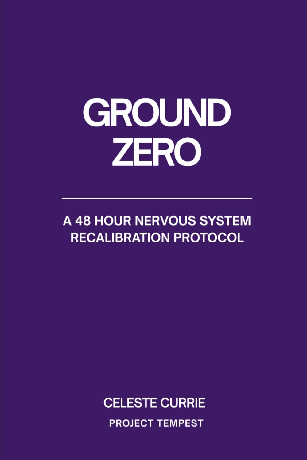 Ground Zero: A 48 Hour Nervous System Recalibration Protocol